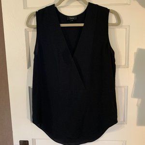 Theory Silk Crossover Shell Tank Top